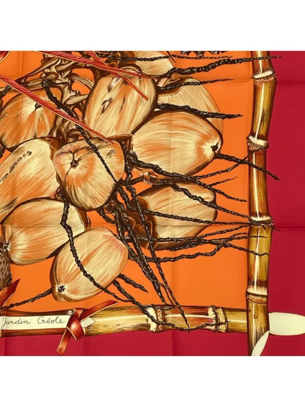 Hermes Carre 90 Jardin Creole Paradise Silk Scarf